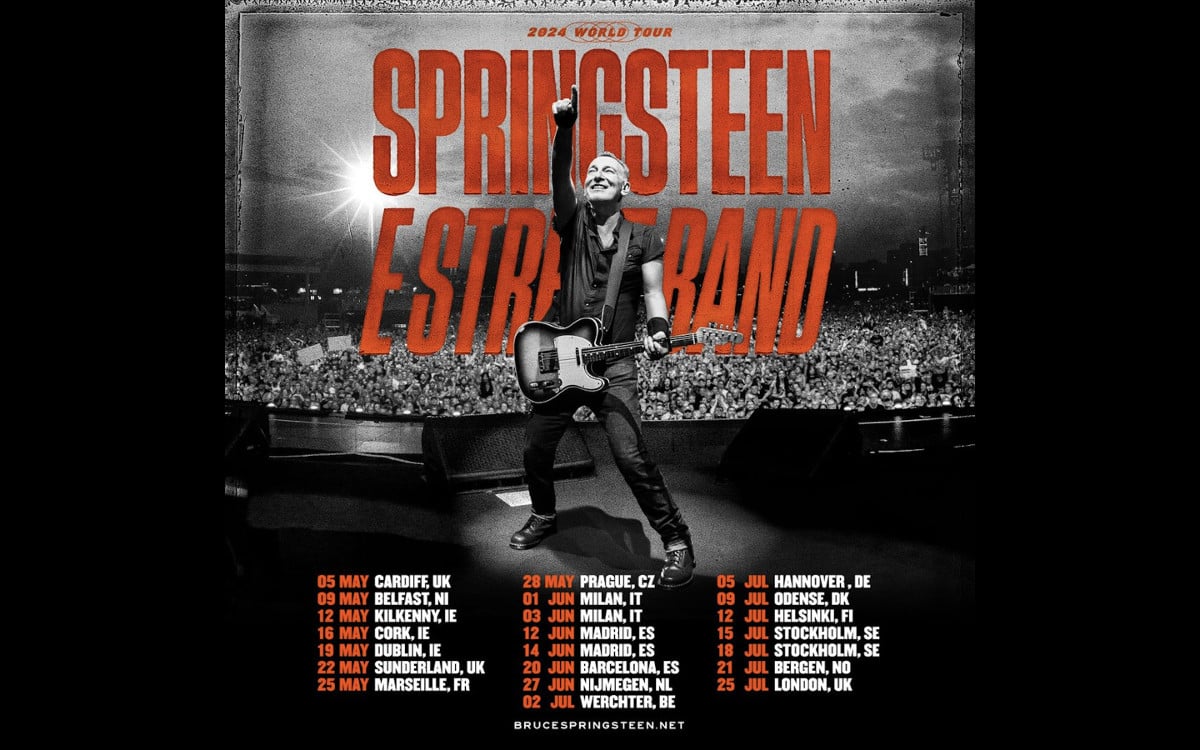 Bruce Springsteen annonce les dates de sa tournée 2024 en Europe